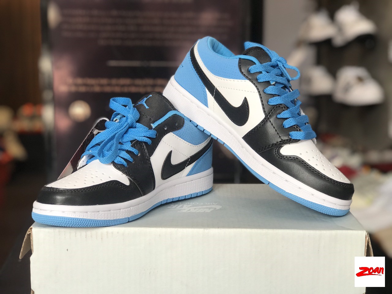 Nike Jordan 1 Low SE Laser Blue, Nike Jordan cổ thấp xanh