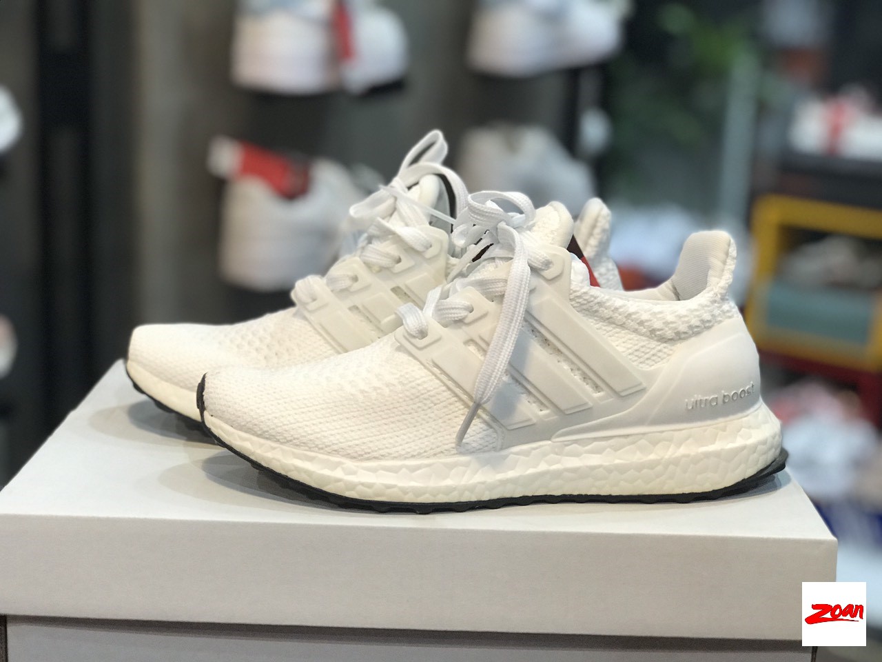 ultra boost 4.0 màu trắng, giày adidas trắng